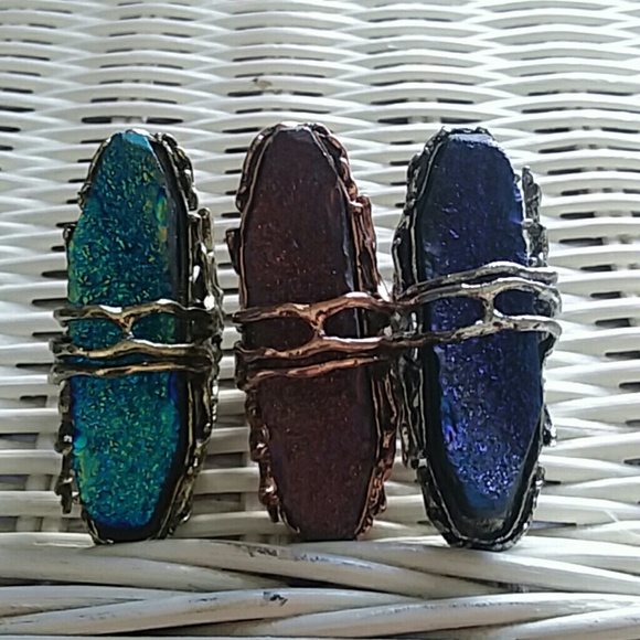 Sherri Souza Jewelry & Boutique Jewelry - 1 left GORGEOUS COLORS Flexible full finger RINGS